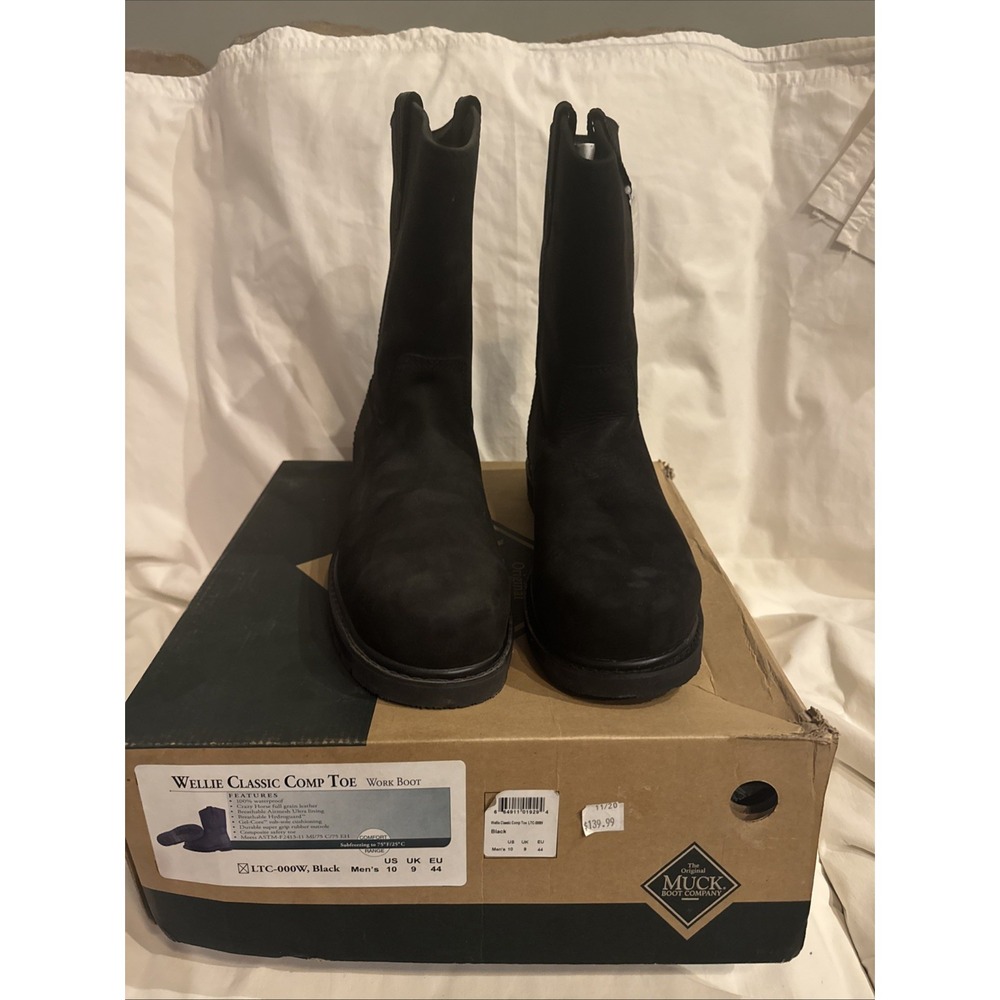 Original Muck Wellie Men Size 10 Classic Waterproof Brown Work & Safety Boots